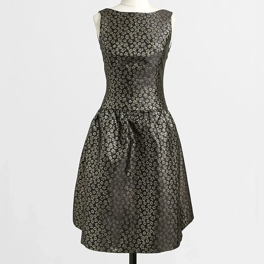 J Crew Elegant Navy Blue Dress - Picture 3 of 8